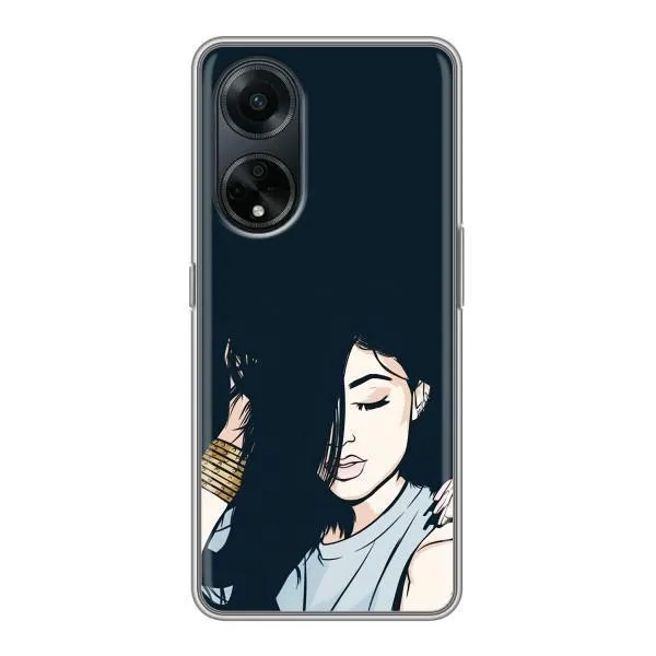 Чехол с принтом «Красивая девочка» для OPPO A98