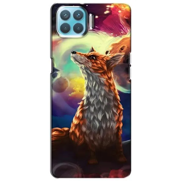 Чехол с принтом «Лисица в космосе» для OPPO F17 Pro