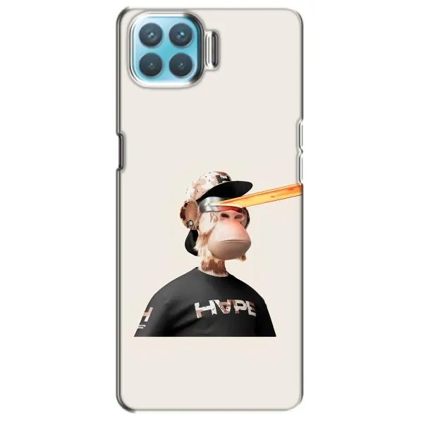 Чехол с принтом «обезьяна NFT в очках» для OPPO F17