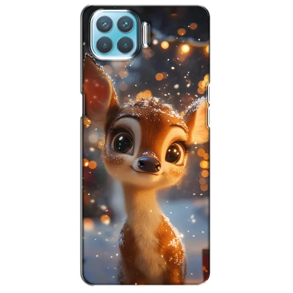 Чехол с принтом «Олененок среди гирлянд» для OPPO F17 Чехол с принтом «Олененок среди гирлянд» для OPPO F17