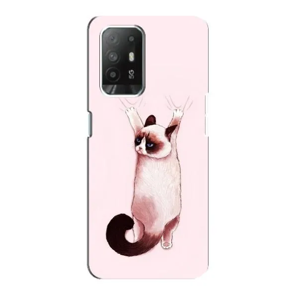 Чехол с принтом «Котик падает» для OPPO F19 Pro Plus 5G Чехол с принтом «Котик падает» для OPPO F19 Pro Plus 5G