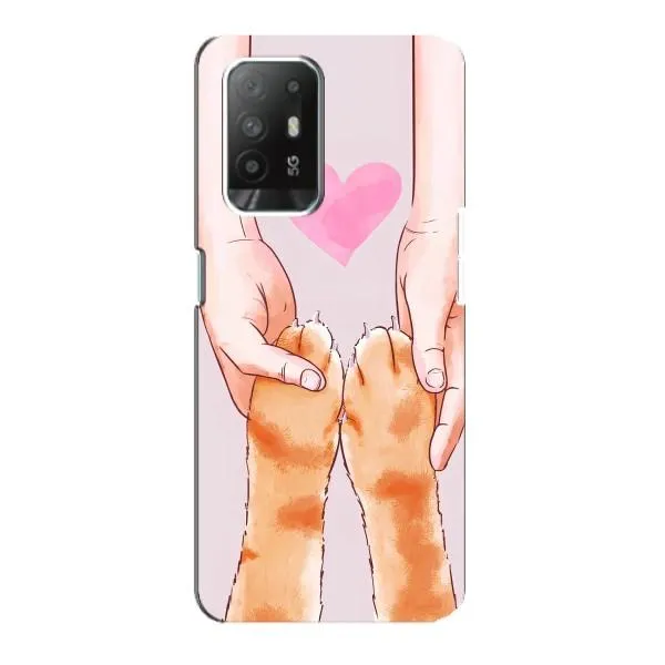 Чехол с принтом «Любовь к котикам» для OPPO F19 Pro Plus 5G Чехол с принтом «Любовь к котикам» для OPPO F19 Pro Plus 5G