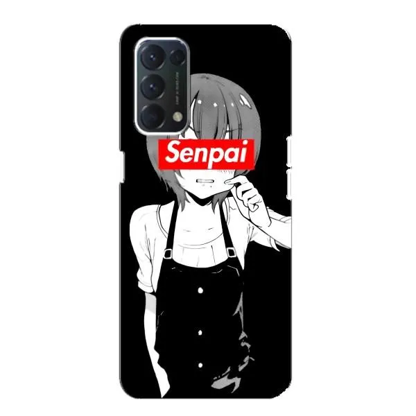 Чехол с принтом «Senpai» для OPPO Find X3 Lite
