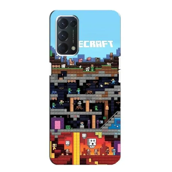 Чехол с принтом «фон Minecraft» для OPPO Find X3 Lite