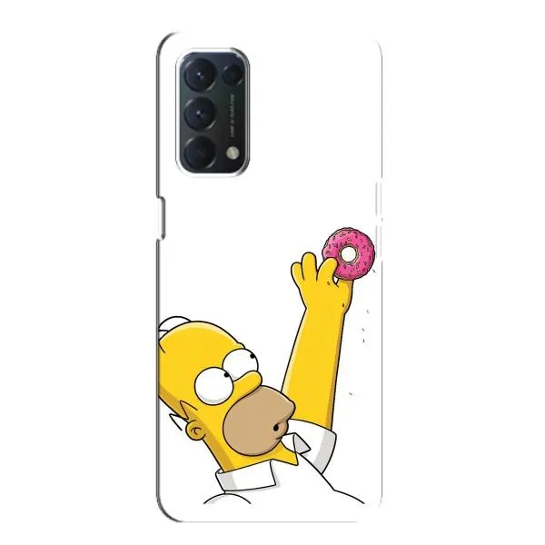 Чехол с принтом «Гомер с пончиком» для OPPO Find X3 Lite