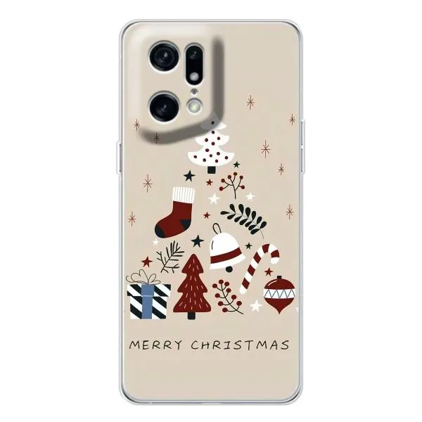 Чохол з принтом «Merry Christmas» для OPPO Find X5 Pro Чохол з принтом «Merry Christmas» для OPPO Find X5 Pro