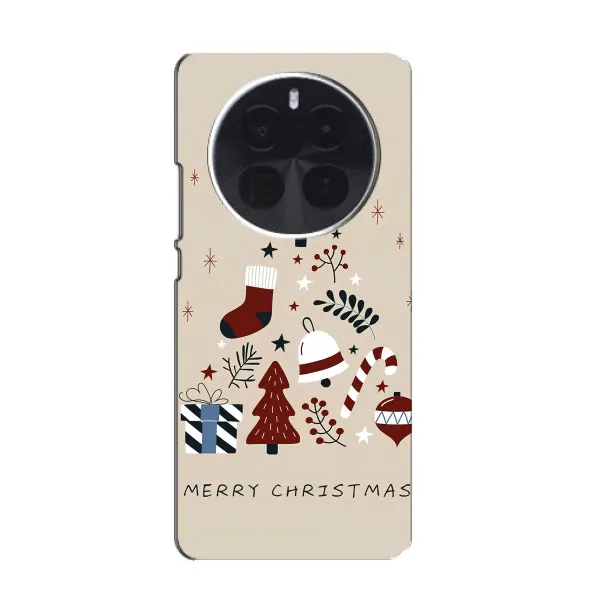 Чехол с принтом «Merry Christmas» для OPPO Find X8 Pro