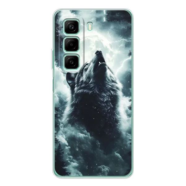 Чехол с принтом «Волк в облаках» для OPPO K13x 5G