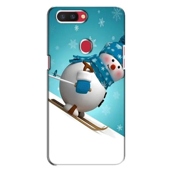 Чехол с принтом «Снеговик на лыжах» для OPPO R11s Чехол с принтом «Снеговик на лыжах» для OPPO R11s