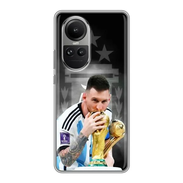 Чехол с принтом «Месси Чемпион» для OPPO Reno 10 Pro