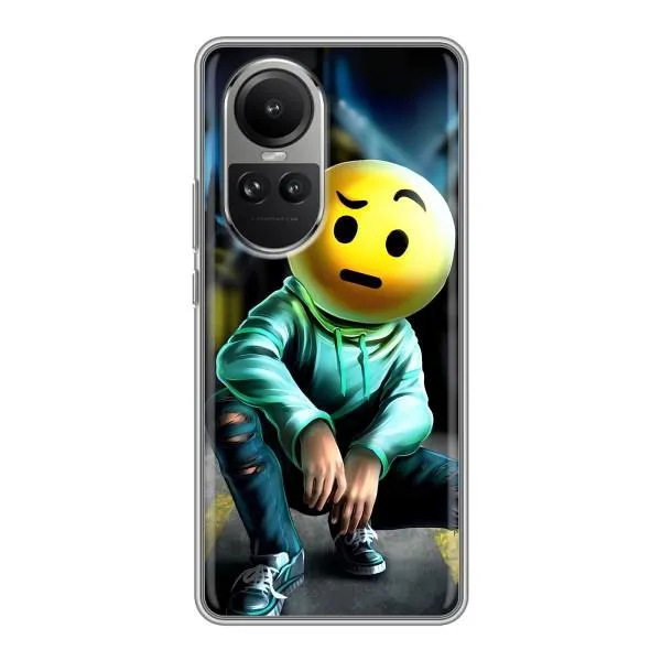 Чехол с принтом «Парень смайл» для OPPO Reno 10 Pro