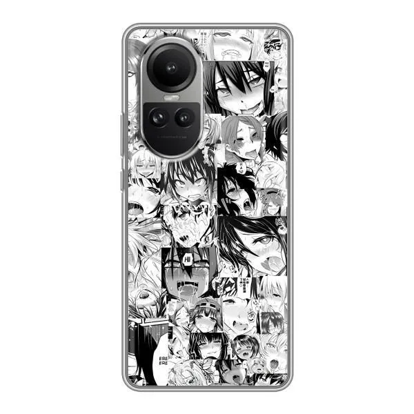 Чехол с принтом «Ahegao manga» для OPPO Reno 10 Pro
