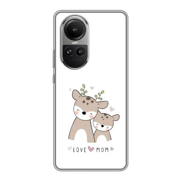 Чехол с принтом «Оленята мама и малыш» для OPPO Reno 10 Pro Чехол с принтом «Оленята мама и малыш» для OPPO Reno 10 Pro