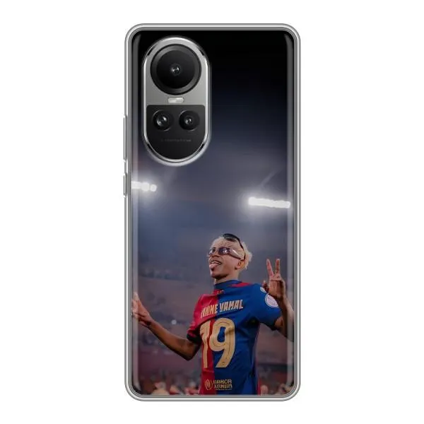 Чехол с принтом «Ямаль на стадионе» для OPPO Reno 10 Pro