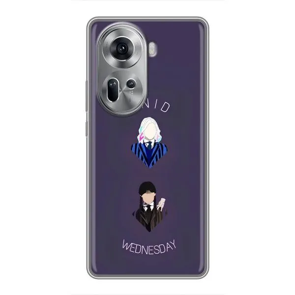 Чехол с принтом «Уэнздей и подруга» для OPPO Reno 11 5G Чехол с принтом «Уэнздей и подруга» для OPPO Reno 11 5G