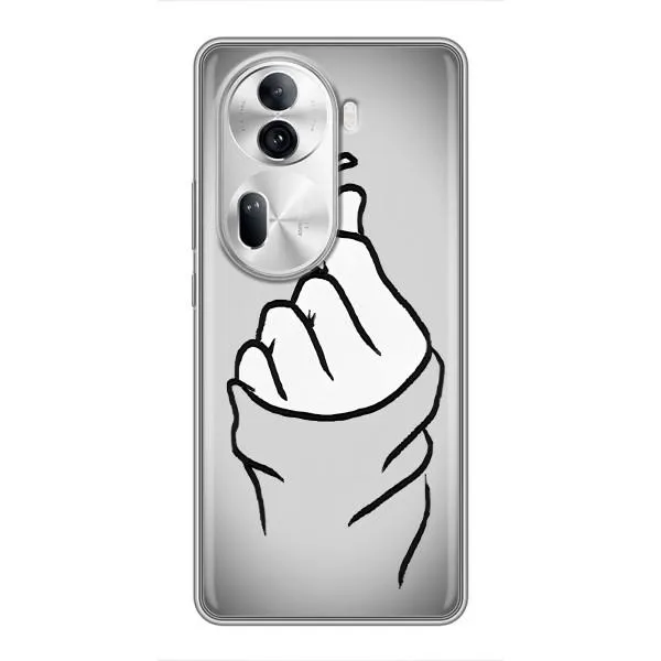 Чехол с принтом «Значок Love» для OPPO Reno 11 Pro 5G Чехол с принтом «Значок Love» для OPPO Reno 11 Pro 5G