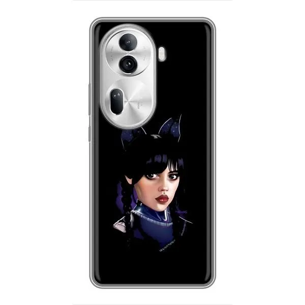 Чехол с принтом «серьезная Уэнздей» для OPPO Reno 11 Pro 5G