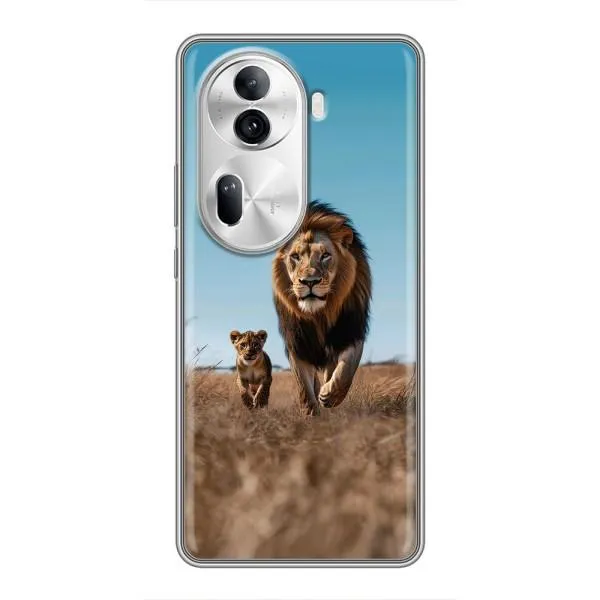 Чехол с принтом «Мусафа и Симба» для OPPO Reno 11 Pro 5G Чехол с принтом «Мусафа и Симба» для OPPO Reno 11 Pro 5G