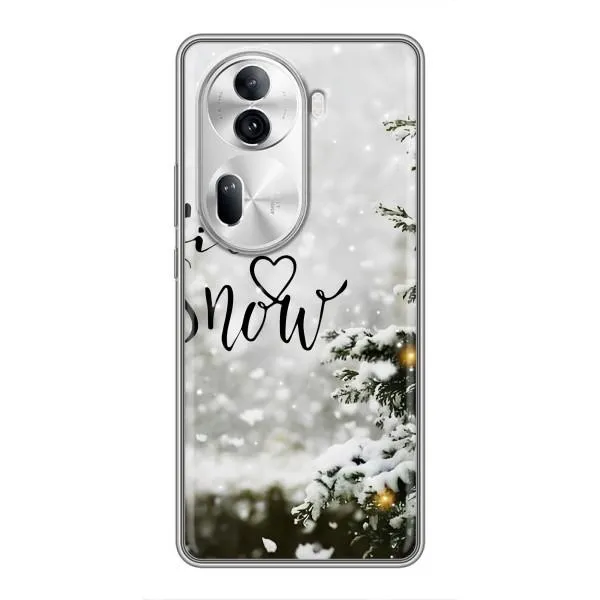 Чехол с принтом «Let it snow» для OPPO Reno 11 Pro 5G Чехол с принтом «Let it snow» для OPPO Reno 11 Pro 5G