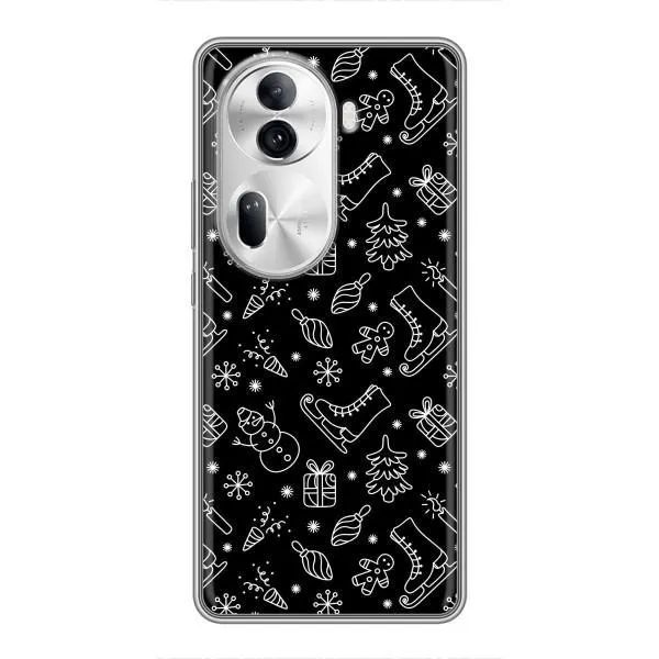 Чехол с принтом «Новогодний фон» для OPPO Reno 11 Pro 5G Чехол с принтом «Новогодний фон» для OPPO Reno 11 Pro 5G