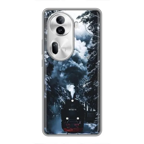 Чехол с принтом «Зимний поезд» для OPPO Reno 11 Pro 5G Чехол с принтом «Зимний поезд» для OPPO Reno 11 Pro 5G