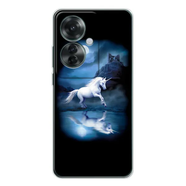 Чехол с принтом «Единорог» для OPPO Reno 11F
