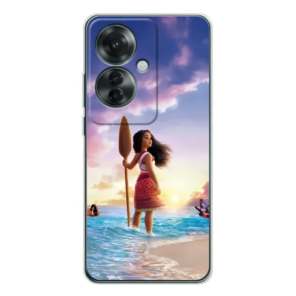 Чехол с принтом «Моана с веслом» для OPPO Reno 11F