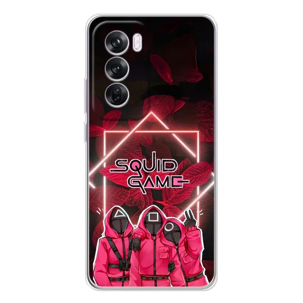 Чехол с принтом «Охранники Игра кальмара» для OPPO Reno 12 Pro