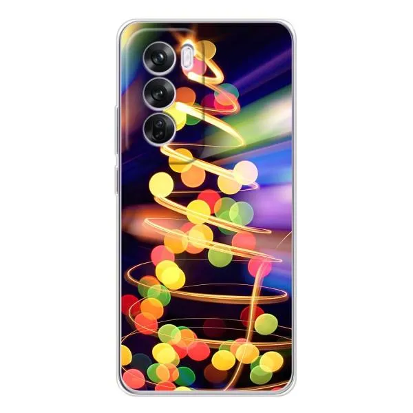 Чехол с принтом «Елка с гирлянд» для OPPO Reno 12 Pro Чехол с принтом «Елка с гирлянд» для OPPO Reno 12 Pro