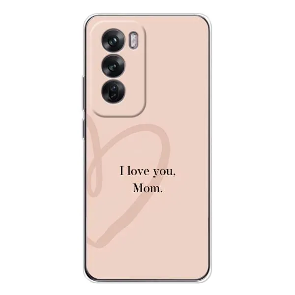 Чехол с принтом «Сердце маме» для OPPO Reno 12 Чехол с принтом «Сердце маме» для OPPO Reno 12