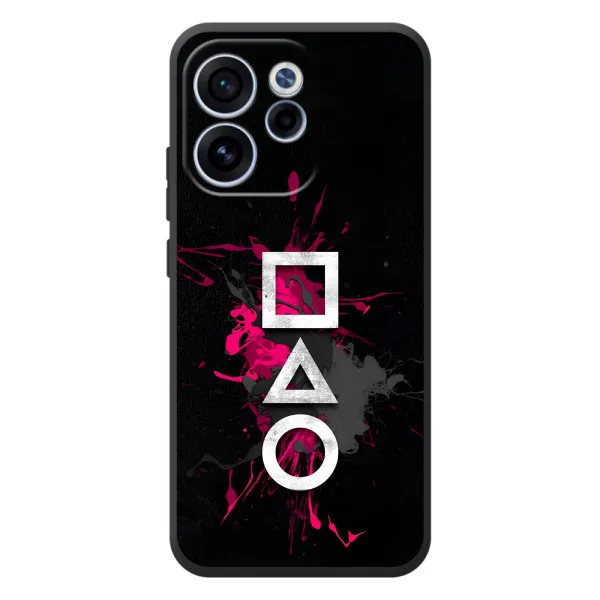 Чехол с принтом «Символы Игра кальмара» для OPPO Reno 15 F
