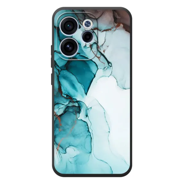 Чехол с принтом «Бирюзовый мрамор» для OPPO Reno 15 FS