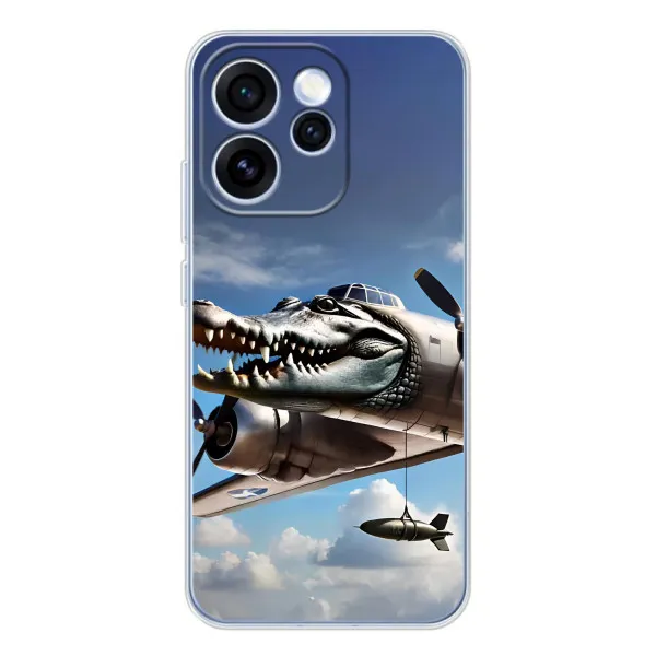 Чехол с принтом «Бомбардиро крокодило» для OPPO Reno 15 Pro Чехол с принтом «Бомбардиро крокодило» для OPPO Reno 15 Pro