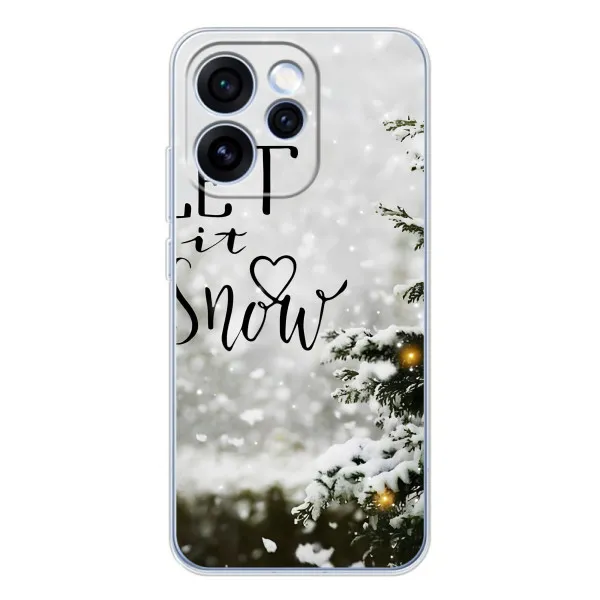 Чехол с принтом «Let it snow» для OPPO Reno 15 Pro