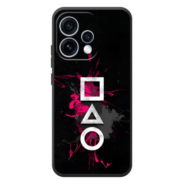 Чехол с принтом «Символы Игра кальмара» для OPPO Reno 15 Чехол с принтом «Символы Игра кальмара» для OPPO Reno 15