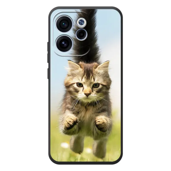 Чехол с принтом «Прыжок кота» для OPPO Reno 15F