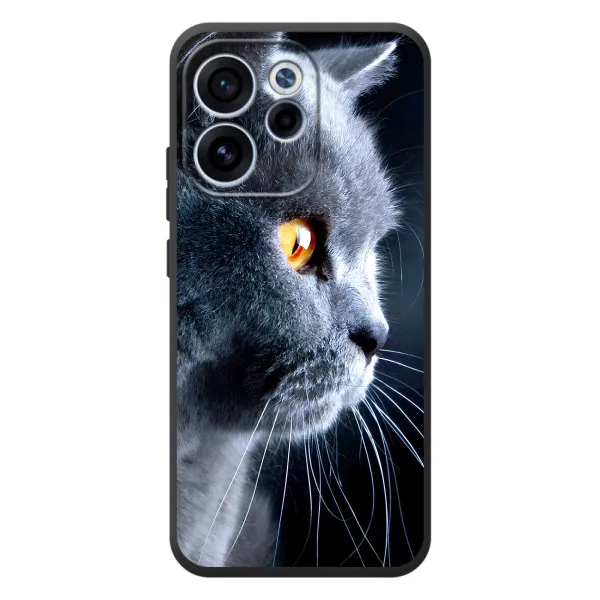 Чехол с принтом «Серый Кот» для OPPO Reno 15F