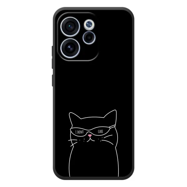 Чехол с принтом «Равнодушный кот» для OPPO Reno 15F Чехол с принтом «Равнодушный кот» для OPPO Reno 15F