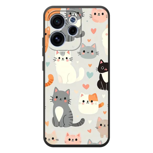 Чехол с принтом «Коллаж котов» для OPPO Reno 15F Чехол с принтом «Коллаж котов» для OPPO Reno 15F