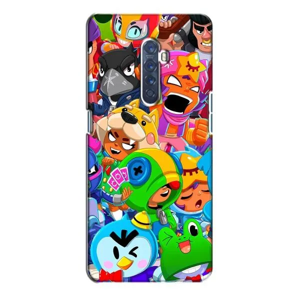Чехол с принтом «Герои Бравл Старс» для OPPO Reno 2 Чехол с принтом «Герои Бравл Старс» для OPPO Reno 2
