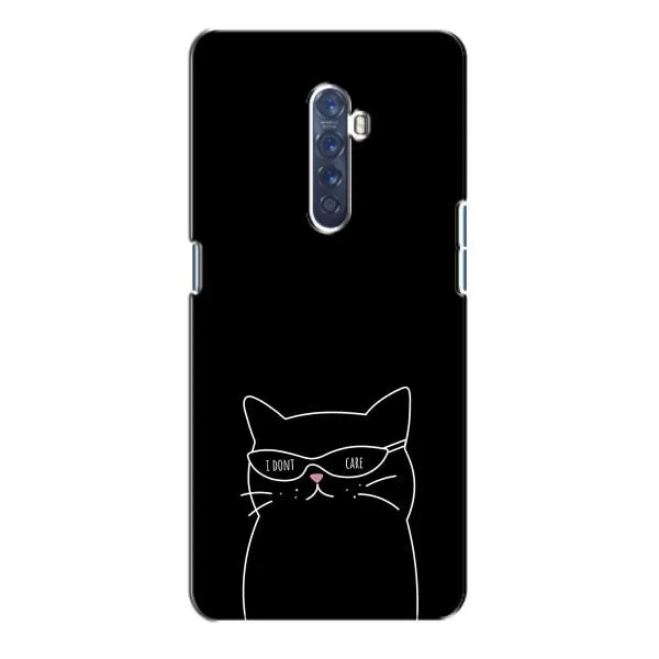 Чехол с принтом «Равнодушный кот» для OPPO Reno 2