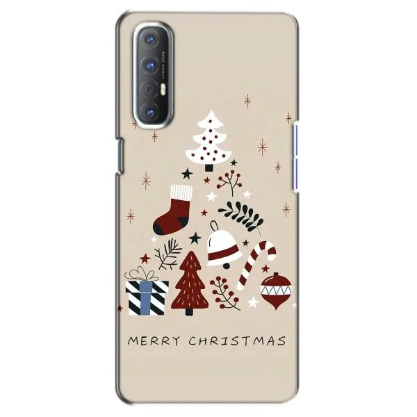 Чехол с принтом «Merry Christmas» для OPPO Reno 3 Pro Чехол с принтом «Merry Christmas» для OPPO Reno 3 Pro