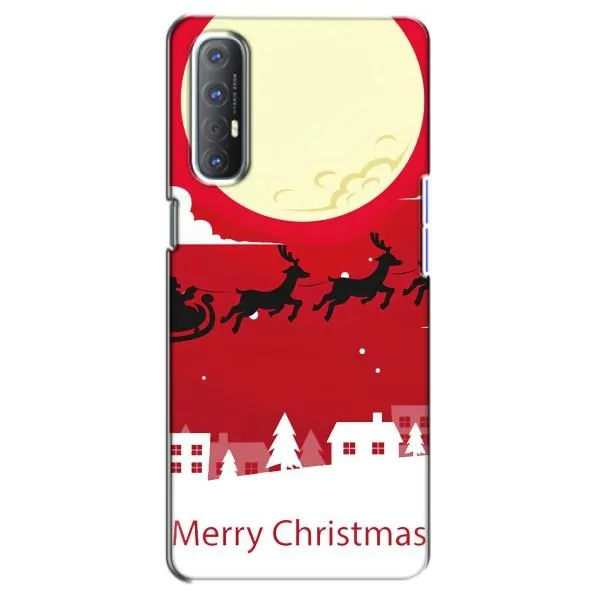 Чехол с принтом «Санта с оленями» для OPPO Reno 3 Pro Чехол с принтом «Санта с оленями» для OPPO Reno 3 Pro