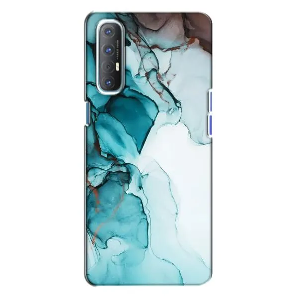 Чехол с принтом «Бирюзовый мрамор» для OPPO Reno 3