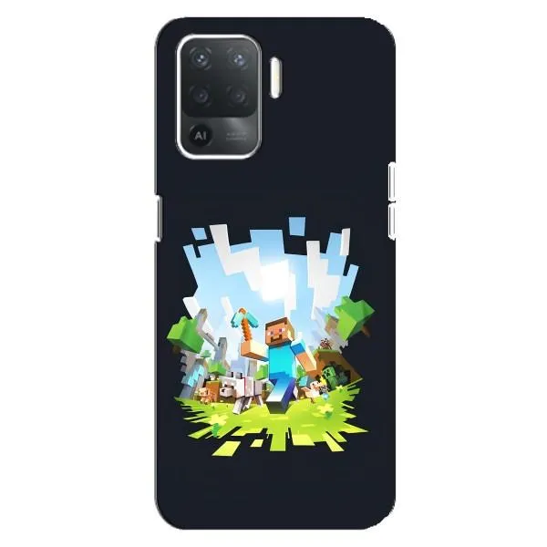 Чохол з принтом «персонажі Minecraft» для OPPO Reno 5 Lite Чохол з принтом «персонажі Minecraft» для OPPO Reno 5 Lite