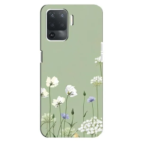 Чехол с принтом «Цветы на зеленом» для OPPO Reno 5 Lite Чехол с принтом «Цветы на зеленом» для OPPO Reno 5 Lite