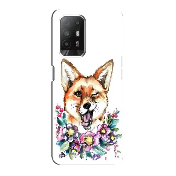 Чехол с принтом «Веселая лисичка» для OPPO Reno 5z Чехол с принтом «Веселая лисичка» для OPPO Reno 5z