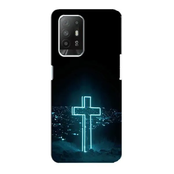 Чехол с принтом «Крест и город» для OPPO Reno 5z Чехол с принтом «Крест и город» для OPPO Reno 5z