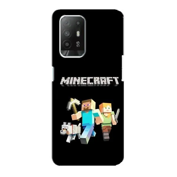 Чехол с принтом «герои Minecraft» для OPPO Reno 5z