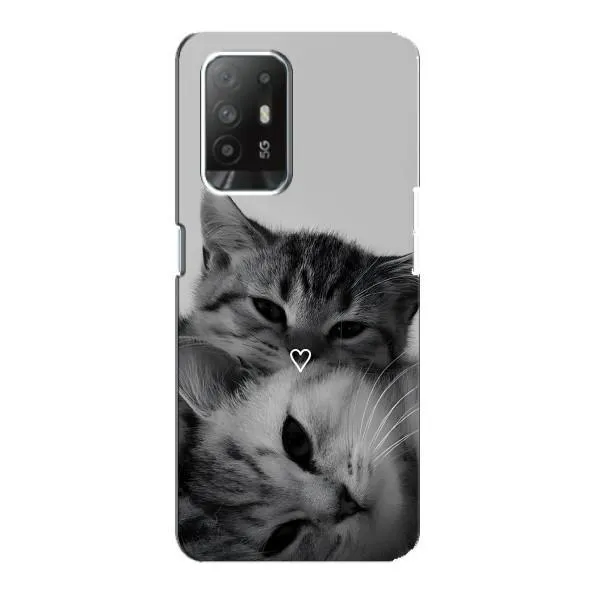 Чехол с принтом «Пара котов» для OPPO Reno 5z
